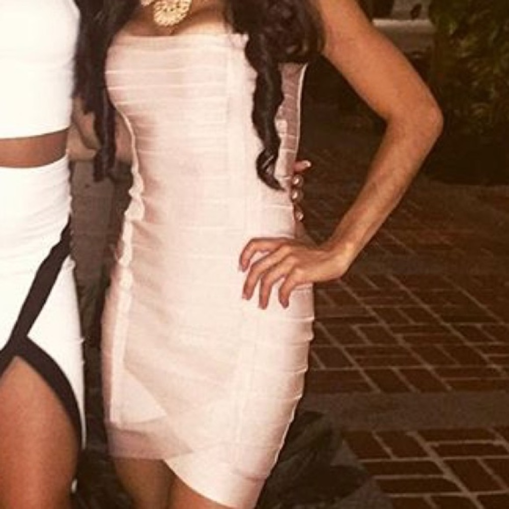 Very sexy nude bandage dress by hot miami styles